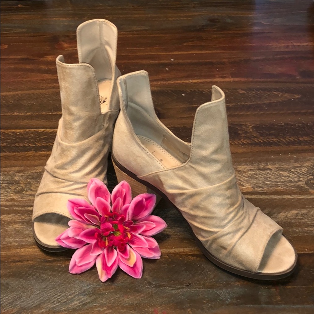 Cream booties
